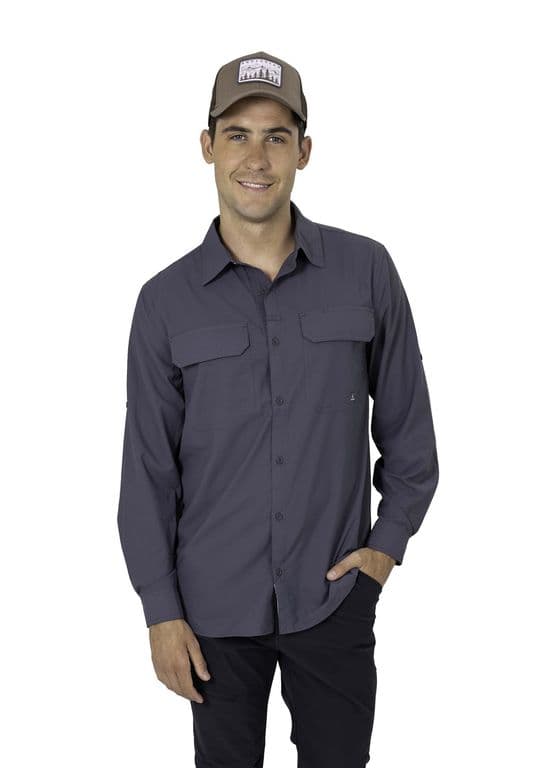 Camisa Hombre Rupanco Ls Gris Gris S