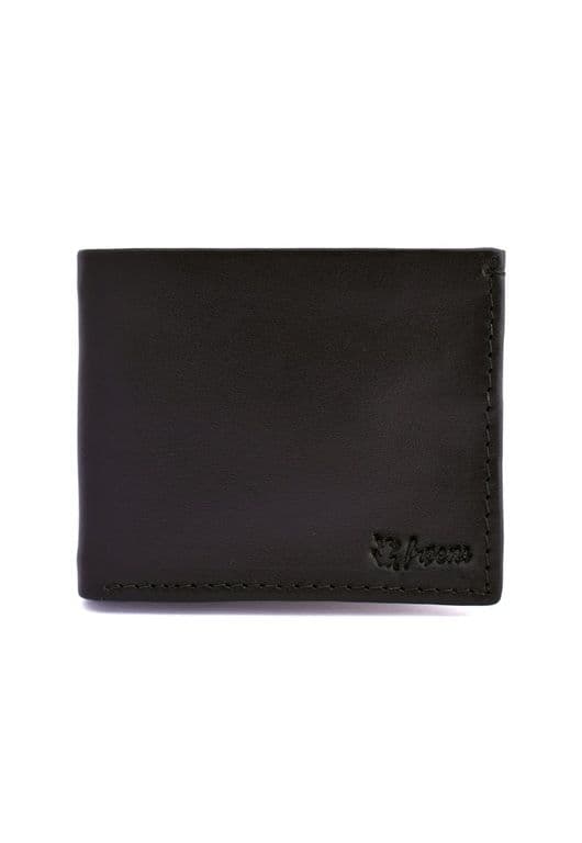 Billetera Hombre Cuero Negro TALLA UNICA