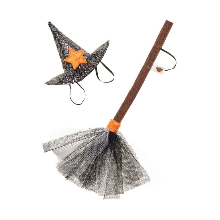 GORRO Y ESCOBA BRUJA HALLOWEEN BUILD-A-BEAR
