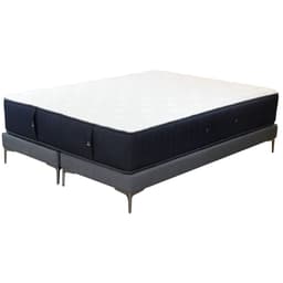 Cama Tradicional 2P Box 13 cm + Colchon Premium / Patas Metal 15 cm - L 190 cm
