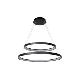 LAMPARA COLGANTE DUO VIDAL NEGRO MATE 78CM