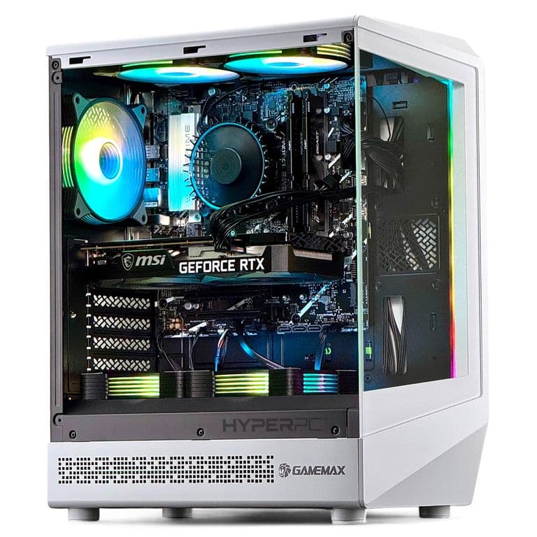 PC GAMER Blanco INTEL CORE i5 12400 16Gb 1Tb RTX 3050 WiFi