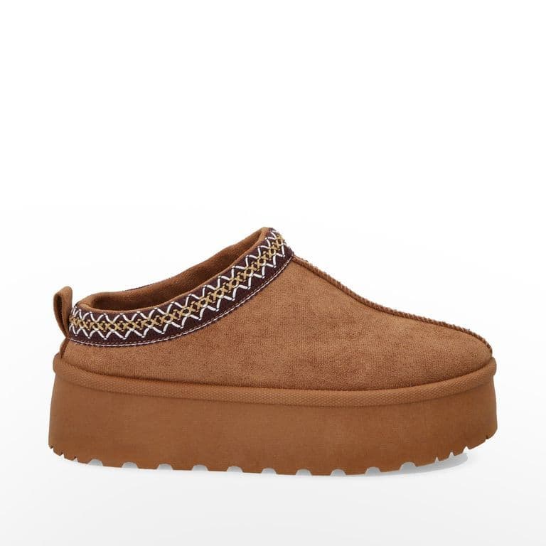 Pantufla Plataforma Camel Mujer 48112 Cafe 40
