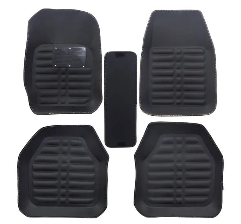 ALFOMBRA PARA AUTO ECO CUERO SET X 5 PCS COLOR NEGRO
