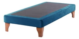 Base Cama Europea 1 Plaza 90x190 CM Azul - Azul
