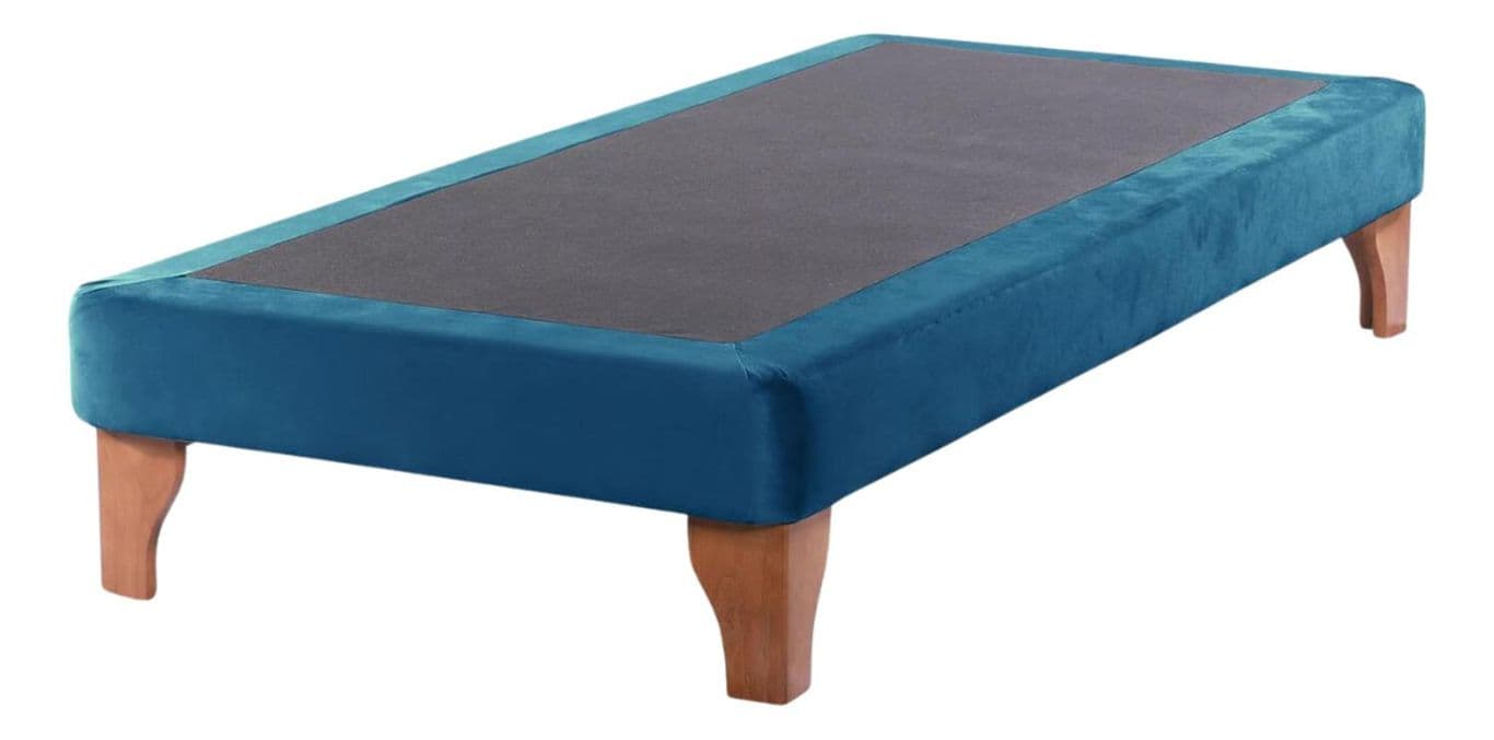 Base Cama Europea 1 Plaza 90x190 CM Azul - Azul