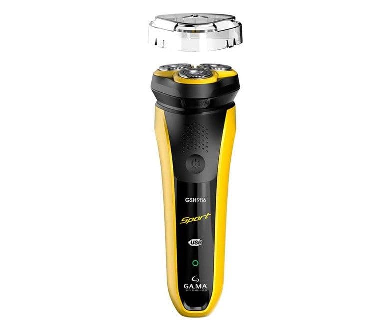 AFEITADORA USB GSH986 SPORT AMARILLO.-