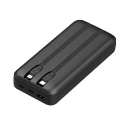 Power Bank 20000mAh 22.5W + 2 Cables Incluidos Negro - SC