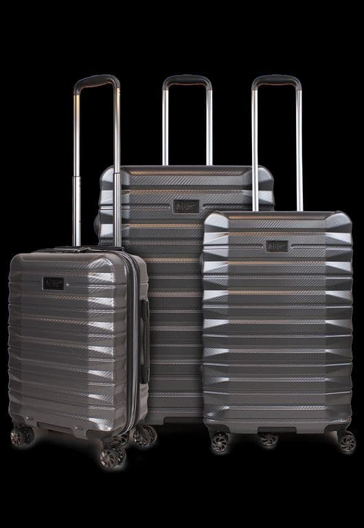 Set 3 maletas S+M+L Rocky gris Gris L