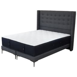 Cama Tradicional Super King Box 13 cm + Colchon Premium + Respaldo + Patas 15 cm.