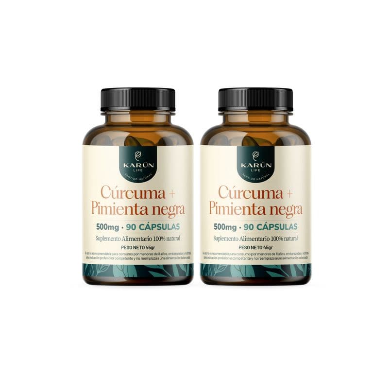 Pack x2 Curcuma 180 capsulas Karun Life