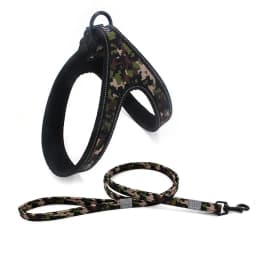 Arnes y Correa Reflectantes Mascota Perros Camuflaje Talla M