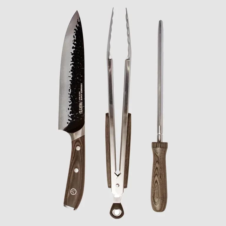 Set Parrillero Cuero PU
