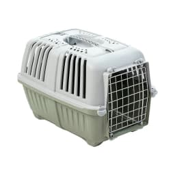 Jaula Transporte Mascotas Pratiko Metal 3 Verde Opaco