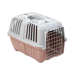 Jaula Transporte Mascotas Pratiko Metal 3 Rosa Opaco