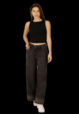 Jeans Rafaella Negro Negro 36