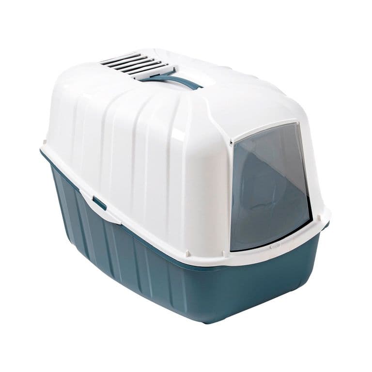 Arenero para Gato Netta Close Azul Opaco