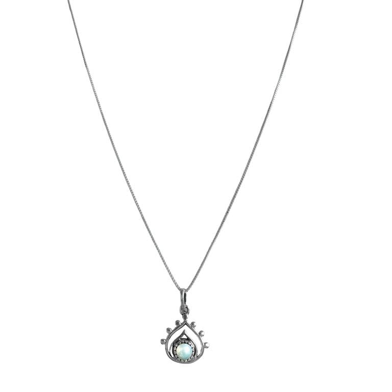 Collar Lakshmi Gota Perla De Rio Plata Fina 925 Perla TALLA UNICA