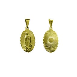 Colgante Medalla Guadalupe Irregular 11mm Enchapado Oro 18K Dorado TALLA UNICA