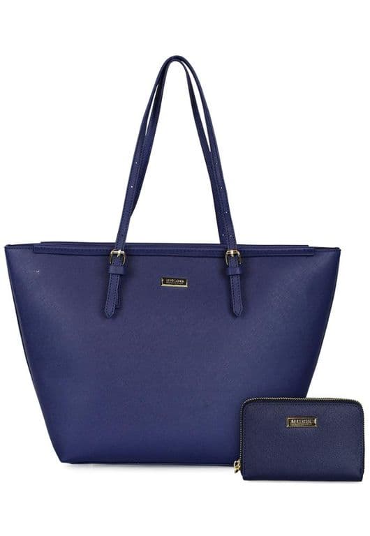 Cartera Tempo + billetera Trifold azul oscuro Azul TALLA UNICA