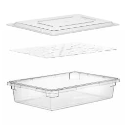 PACK CAJA DE ALMACENAMIENTO MAS TAPA Y DRENAJE 66X46X15 CM