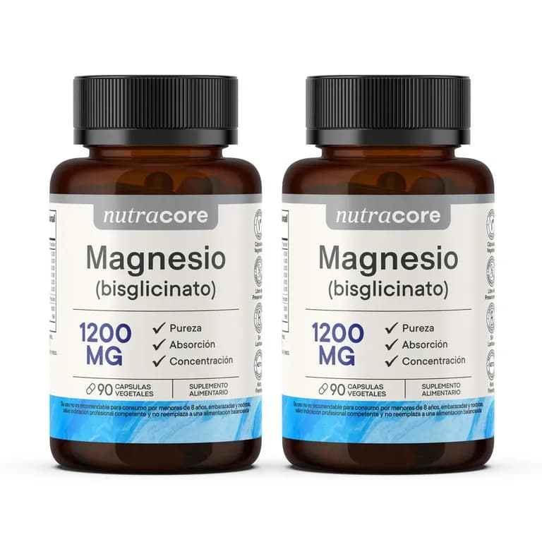 Bisglicinato de Magnesio 180 Capsulas 1200mg