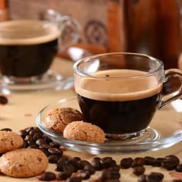 SET 6 TAZA CAFE VIDRIO LISA 85 CC LINEA BASICA