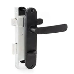 Cerradura Embutir Simona 7040 Set Bano Negra