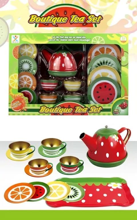 Set Tetera fruta metalico infantil