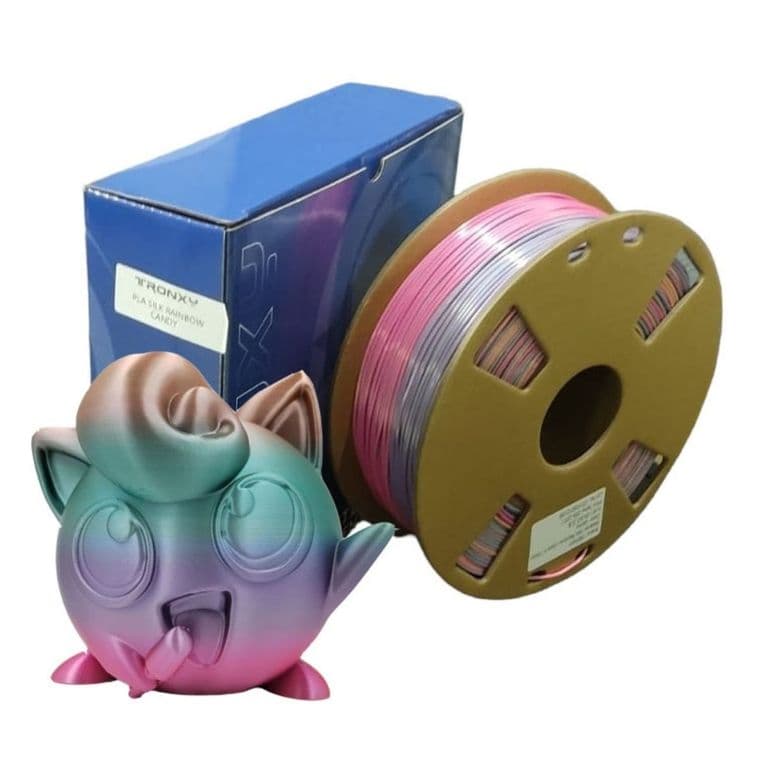 Filamento Tronxy Pla+Silk (Rainbow) Candy