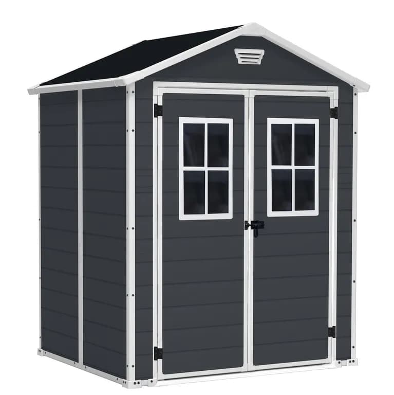 Bodega de Jardin Manor Gris Oscuro 6x5