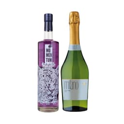 Licor Midnight Blue + Espumantes Milano Brut 750cc