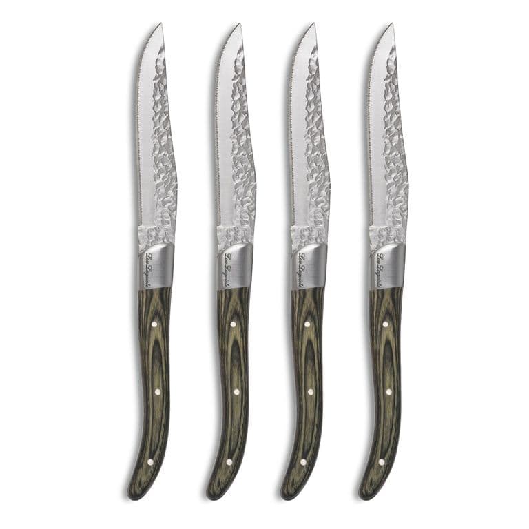 SET 4 CUCHILLOS CARNE VOLCANO LAGUIOLE, CAJA MADERA