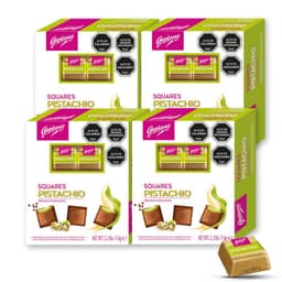 Pack 4 Cajas Bombon Chocolate 1 Kg Sabor Pistacho