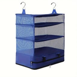 Organizador De Equipaje Colgante Estante Plegable Maleta. Azul TALLA UNICA