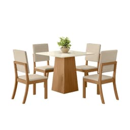 Juego Comedor 4 Sillas Riviera Off white...