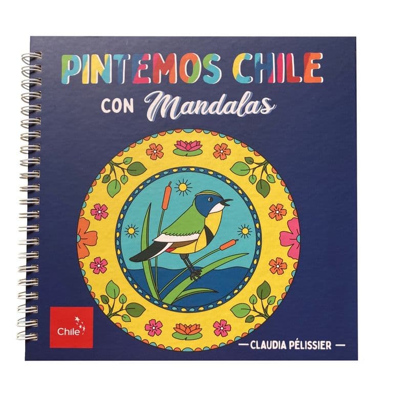 Libro para colorear - Pintemos Chile con mandalas - Edicion Tapa Dura