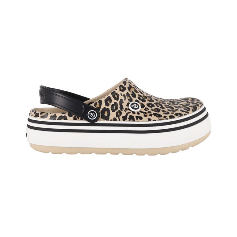 Zuecos Mujer Airline High Leopard Print Multicolor 35