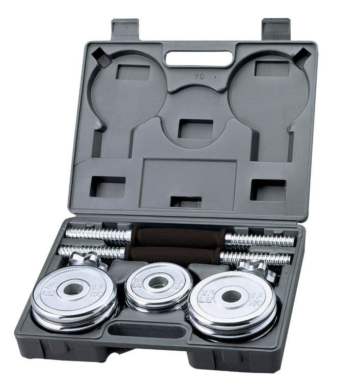 Set Mancuernas Cromadas 20kg
