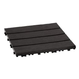 Piso Jardin Armable Tipo Deck 9 Unid Cafe Oscuro MQ