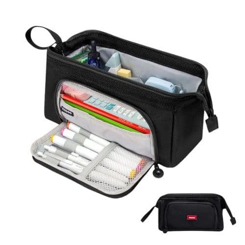 Estuche Para Lapices Gran Capacidad Doble Capa Organizador