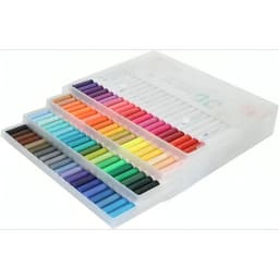 80 Marcadores De Doble Punta Tipo Pincel Colores