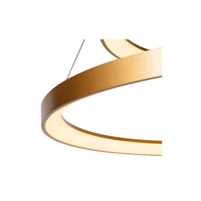 LAMPARA COLGANTE DUO VIDAL DORADO MATE LED 78cm - Dorado