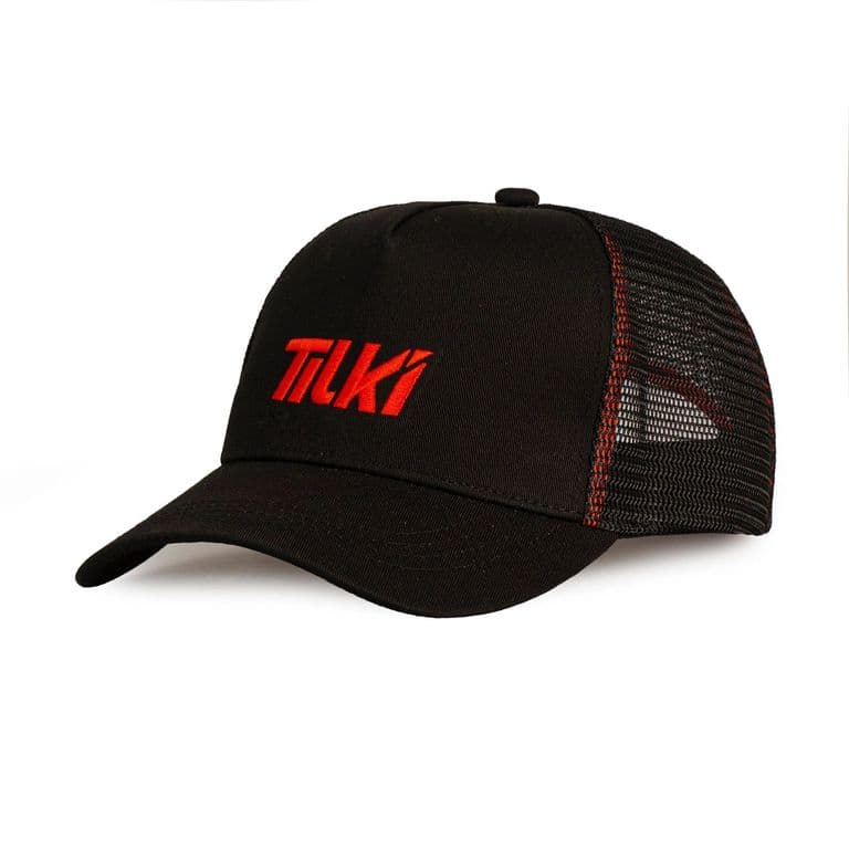 Gorro Malla Temel NegroNaranjo Tenis Padel Negro S/M