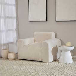 Sillon Pouf Puff Kubo con Apoyabrazos con Relleno