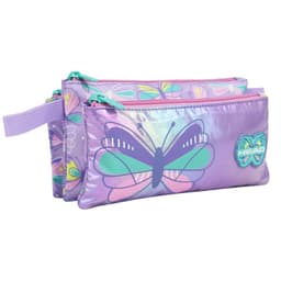 Estuche Infantil Triple Celerio Mariposa Lila
