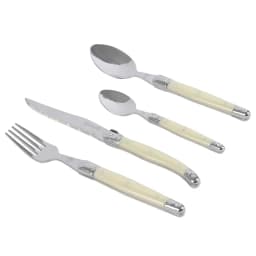 Set de Cuchilleria 24 pcs Cubiertos Versalle Blanco