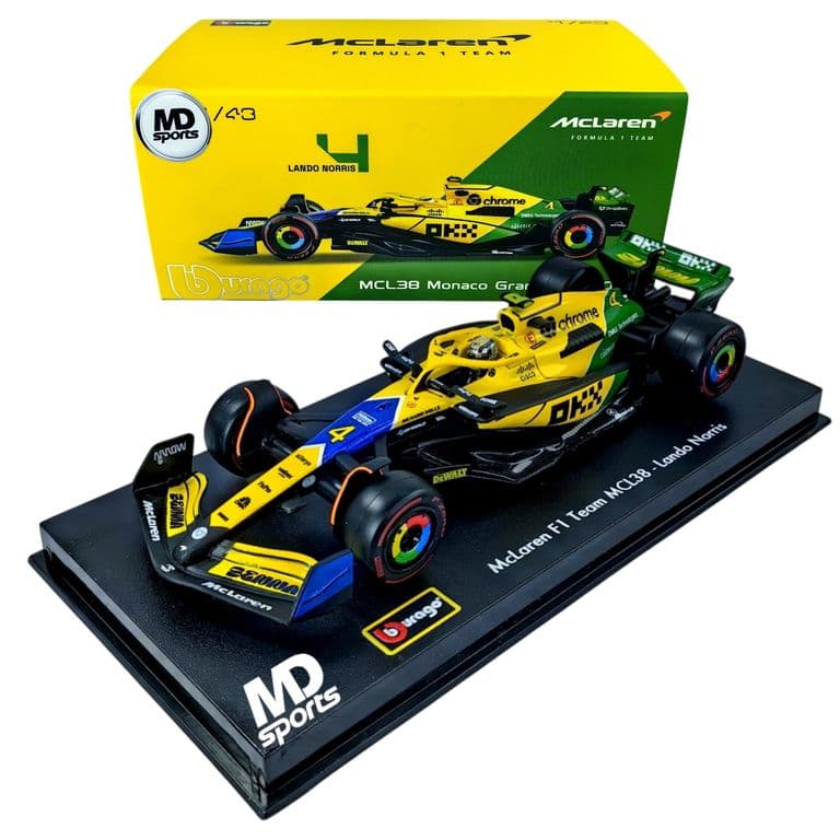 Auto F1 Mclaren MCL38 2024 Senna #4 Norris Caja Acrilic 1:43