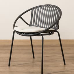 Poltrona terraza Berta Negra Amoble