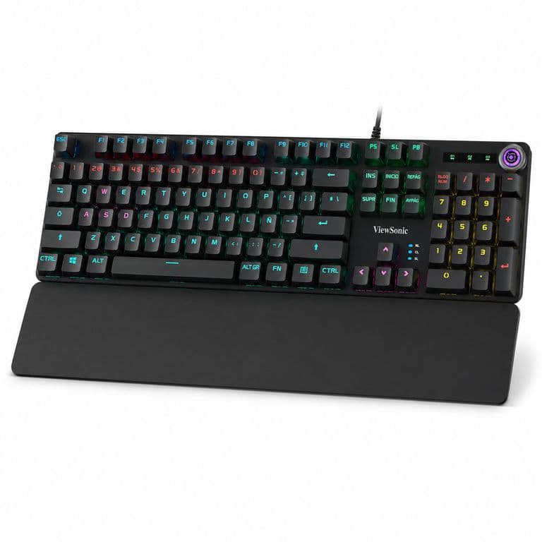 Teclado Mecanico RGB con apoya Munecas Gamer KU535
